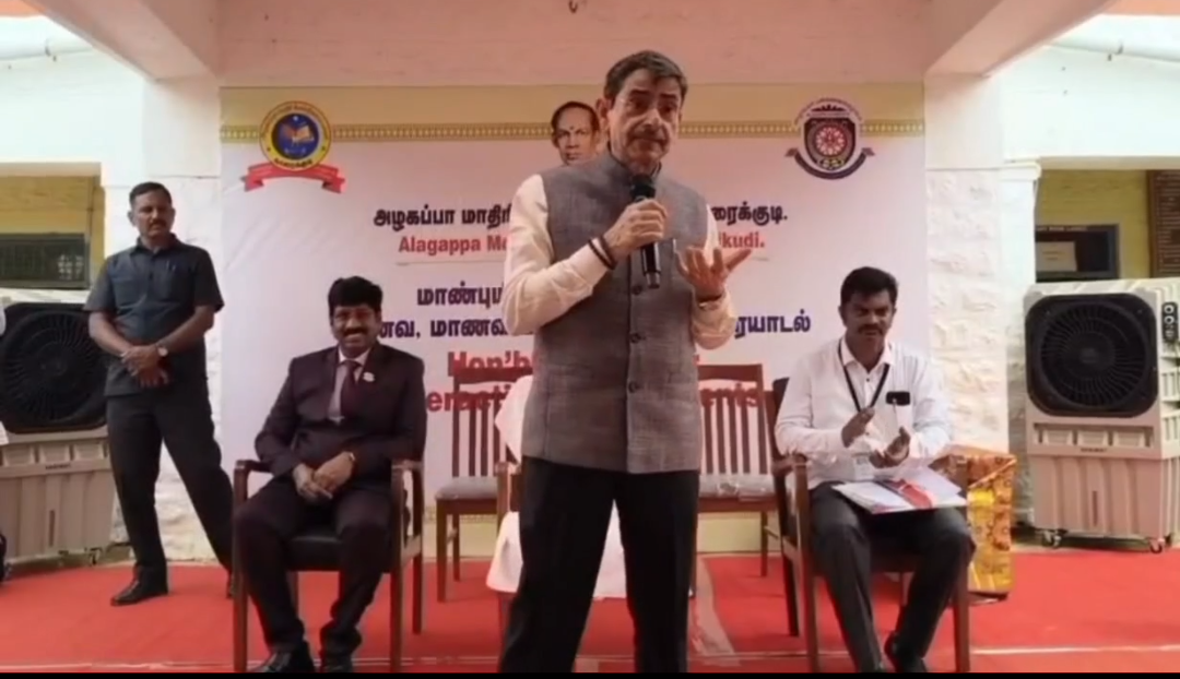 The Hon’ble Governor of Tamil Nadu visited our school on 18.08.2025. Our students had the wonderful opportunity to interact with him. He delivered an inspiring speech that greatly motivated and encouraged our students.”
