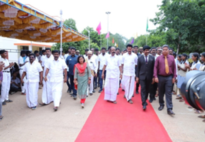 The Honorable Minister for School Education, and Honorable Minister for Co-Operation, Government of Tamilnadu, visited our school on31.07.2024. A warm welcome was given by the school management, staff, and students. This visit was a moment of pride and encouragement for our school community.